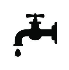 water tap isolated on white