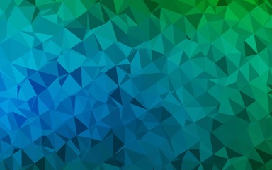 Fototapeta na wymiar Light Blue, Green vector abstract mosaic backdrop. Colorful abstract illustration with gradient. New texture for your design.