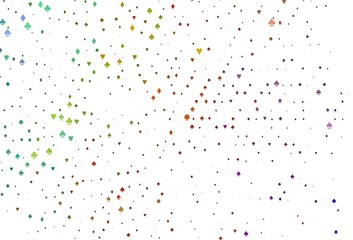 Light Multicolor, Rainbow vector layout with elements of cards.