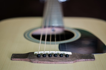 Hobbies and vacations by playing acoustic guitar