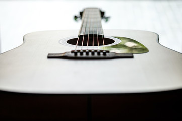 Hobbies and vacations by playing acoustic guitar