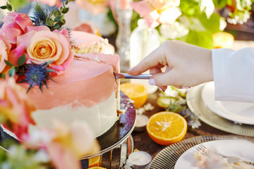 wedding decor on the table