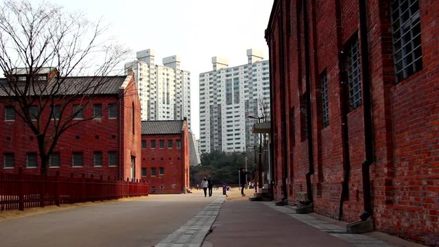 Seodaemun Prison, Seodaemun Independence Park, Seodaemun-gu, Seoul, Korea - February 04, 2014: Korea's first prison with modern facilities, built in 1908.