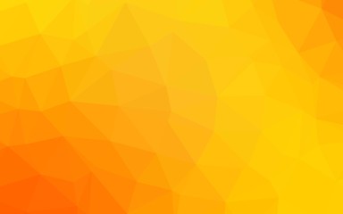 Light Yellow, Orange vector polygon abstract layout. A completely new color illustration in a vague style. Polygonal design for your web site.