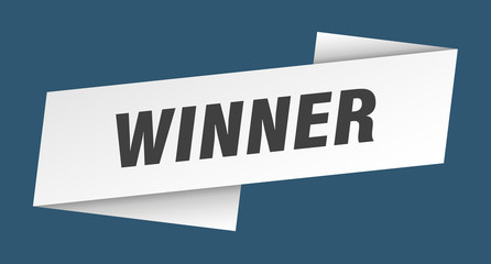 winner banner template. winner ribbon label sign