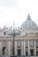 Plaza del Vaticano en atardecer