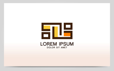 Modern furniture symbol logo design. Vector graphic illustration