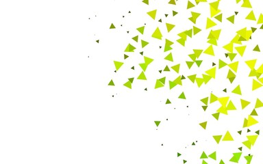 Light Green vector backdrop with lines, triangles. Abstract gradient illustration with triangles. Pattern for busines ad, booklets, leaflets