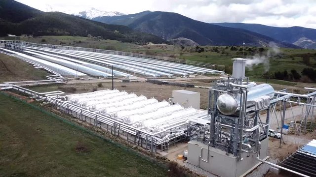 Centrale solaire &agrave; concentration de Llo, France, Pyr&eacute;n&eacute;e Altantique