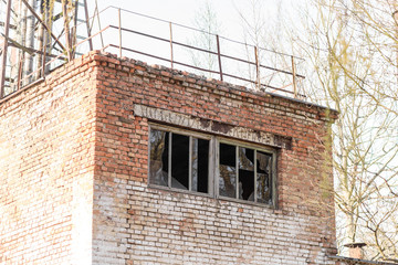 old brick building with windows