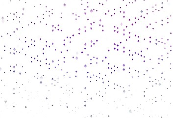 Light Purple vector background with cards signs.