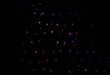Dark Purple, Pink vector pattern in polygonal style with circles.