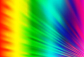 Obraz premium Light Multicolor, Rainbow vector pattern with narrow lines.