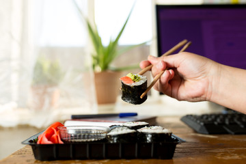 Order sushi online. Order sushi for quarantine, at home.