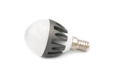 Economy light bulbs on a white background .Reduce electricity consumption. saving