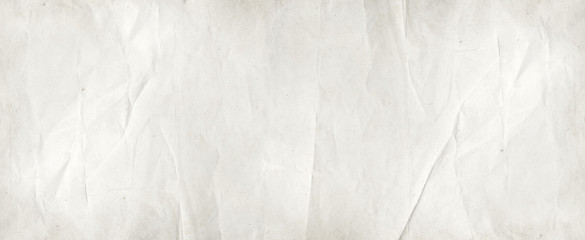 Crumpled paper texture. Banner background