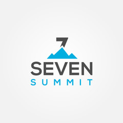 Seven Summit Vector Design For Banner And Background