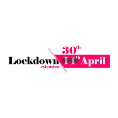 Corona Virus - Lockdown Extension Banner 