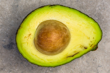 avocado cut in half