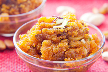 Moong Dal Halwa   An Indian sweet dish
