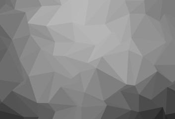 Obraz premium Light Silver, Gray vector low poly cover.
