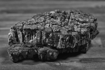 Fototapeta premium Close-up of a piece of cork wood