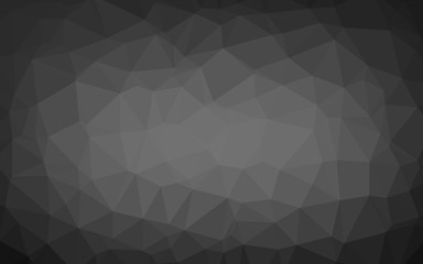 Dark Silver, Gray vector blurry triangle pattern. An elegant bright illustration with gradient. Brand new style for your business design.