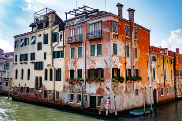 Fototapeta na wymiar Venezia (Veneto) - Panorami e particolari della città a colori