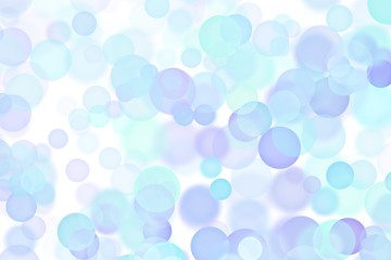 Colorful blue bokeh bubble illustration pattern texture. Perfect for artwork background