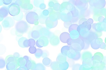 Colorful blue bokeh bubble illustration pattern texture. Perfect for artwork background