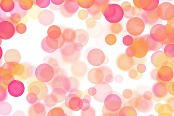 Colorful orange bokeh bubble illustration pattern texture. Perfect for artwork background