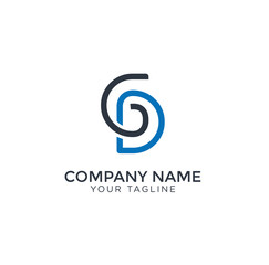 Obraz premium GD Latter logo template