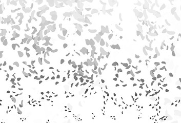 Light Silver, Gray vector texture with random forms.