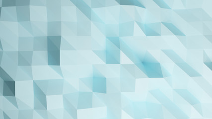 3d render polygon blue pastel color abstract  background