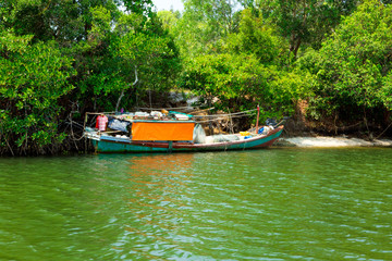 Fototapeta na wymiar Fishing Village at Phu Quoc, Vietnam, Southeast Asia