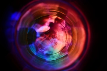 abstract blue background with circles