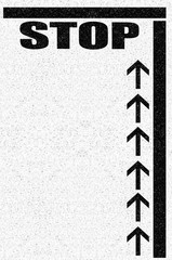 Marquage au sol pour file d’attente 