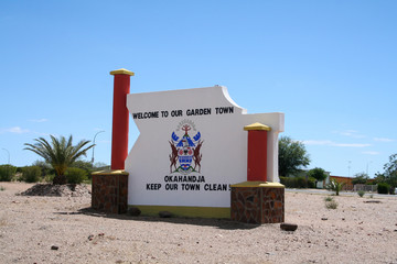 Okahandja town in Namibia