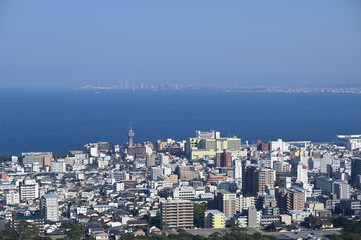 Fototapeta na wymiar 日本，大分県別府市の風景
