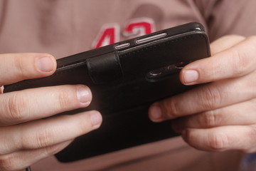 Mobile phone in hand