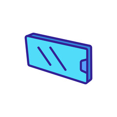 phone smart icon vector. phone smart sign. color contour symbol illustration