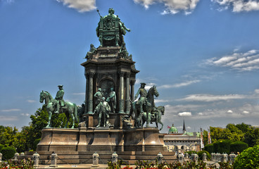 Fototapeta na wymiar Maria Teiresias Monument Vienna