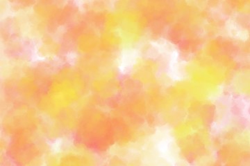 Colorful orange watercolor texture background pattern