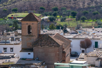 Fototapeta na wymiar Lobras: small mountain town in the Alpujarra (Spain)