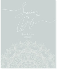 Save tha date card design. Wedding invitation template with mandala