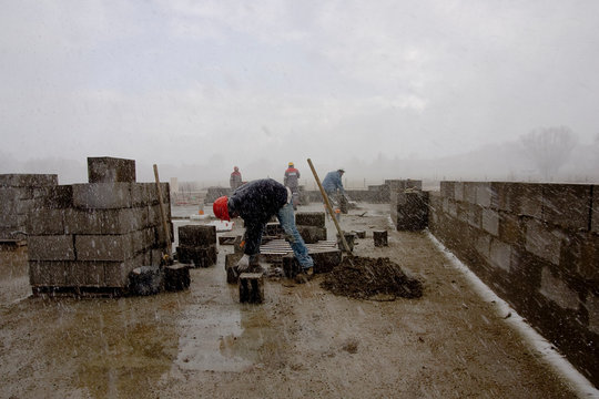 Chantier de construction en zone urbaine