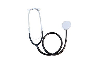 Stethoscope. Medical device for heart rate test. Corona virus.