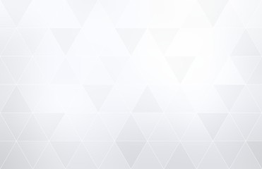 Fototapeta premium Triangular mosaic simple pattern abstract graphic. White blank geometric background.
