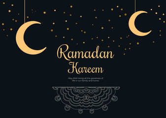 Fototapeta na wymiar Banners of ramadan kareem with pattern