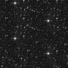 Starry sky seamless pattern.  Black and white 